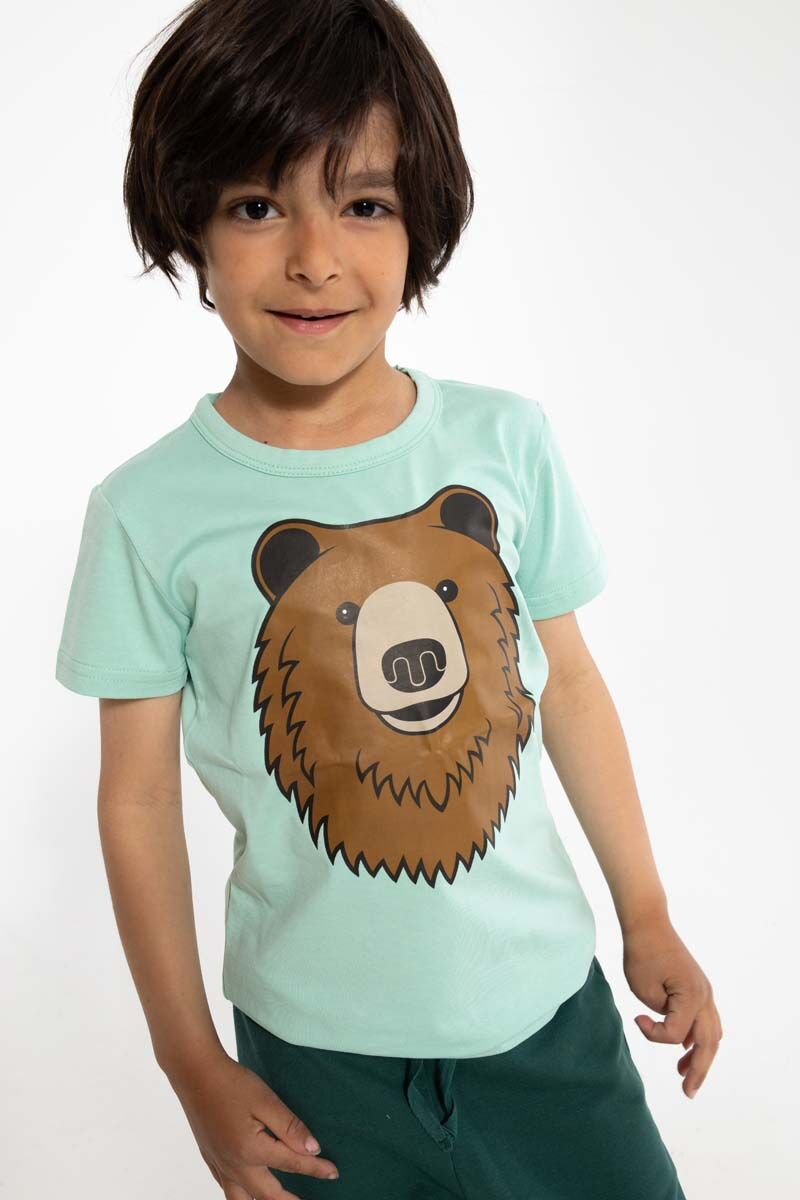 T-shirt til børn med Brun Bjørn