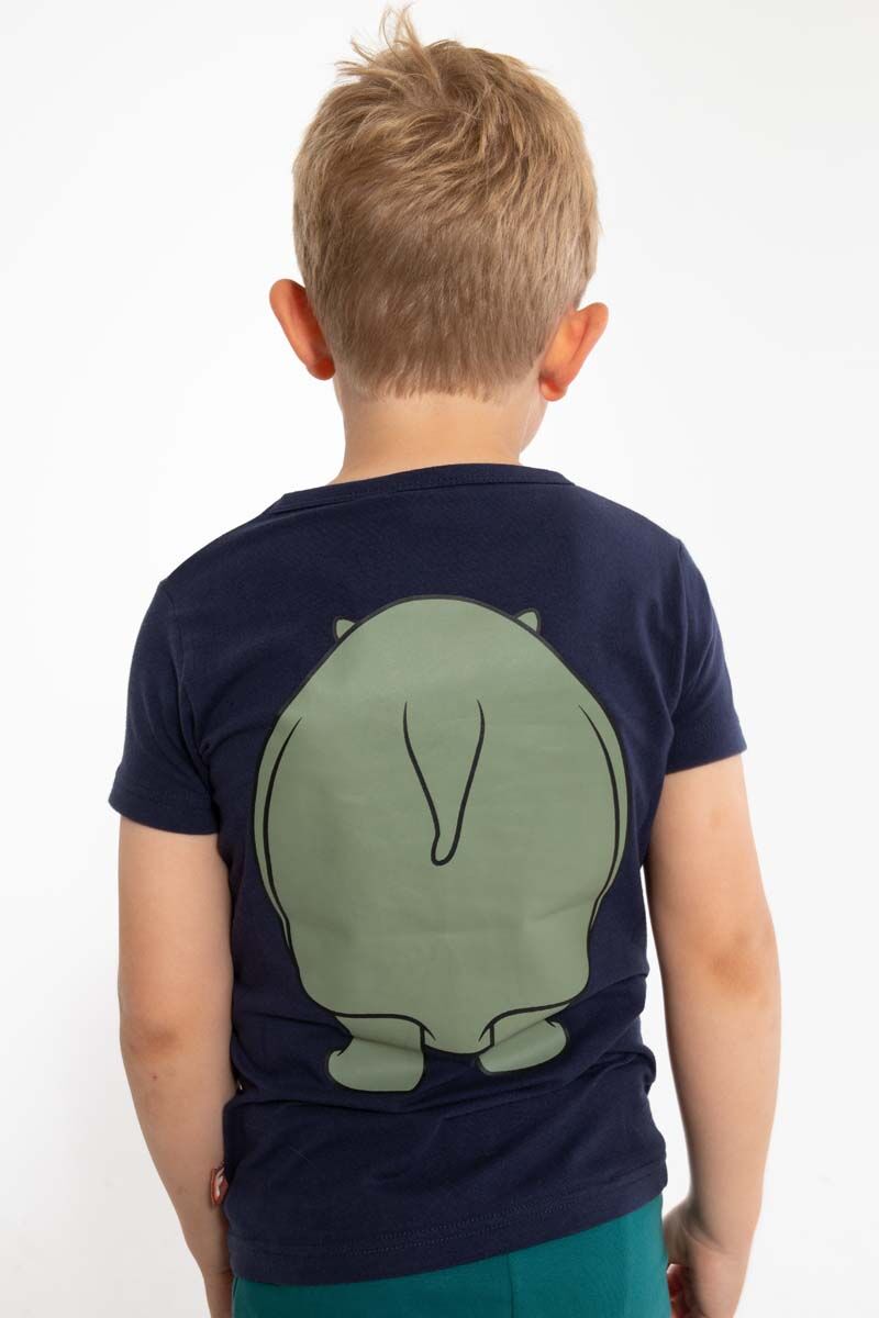 T-shirt til børn med næsehorn