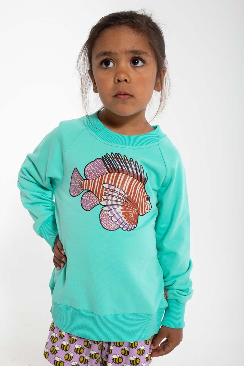 Sweater til børn med dragefisk 