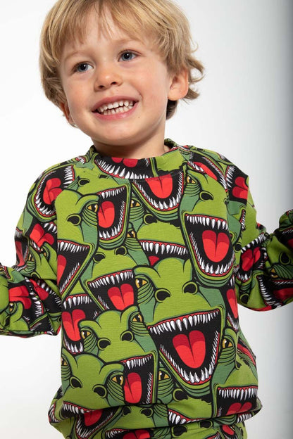 Dyrbellow Sweat AOP/STRIB Army T-REX