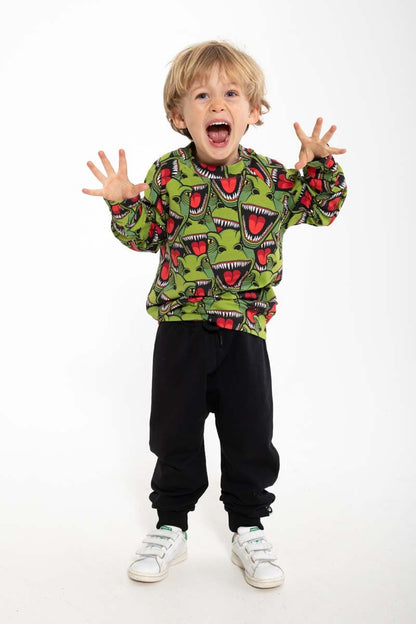 Dyrbellow Sweat AOP/STRIB Army T-REX