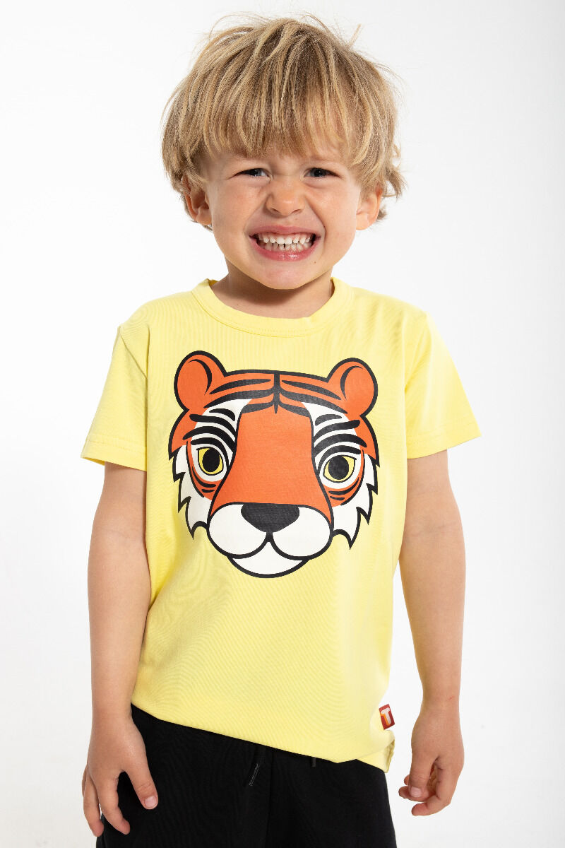 T-shirt til børn med tiger 