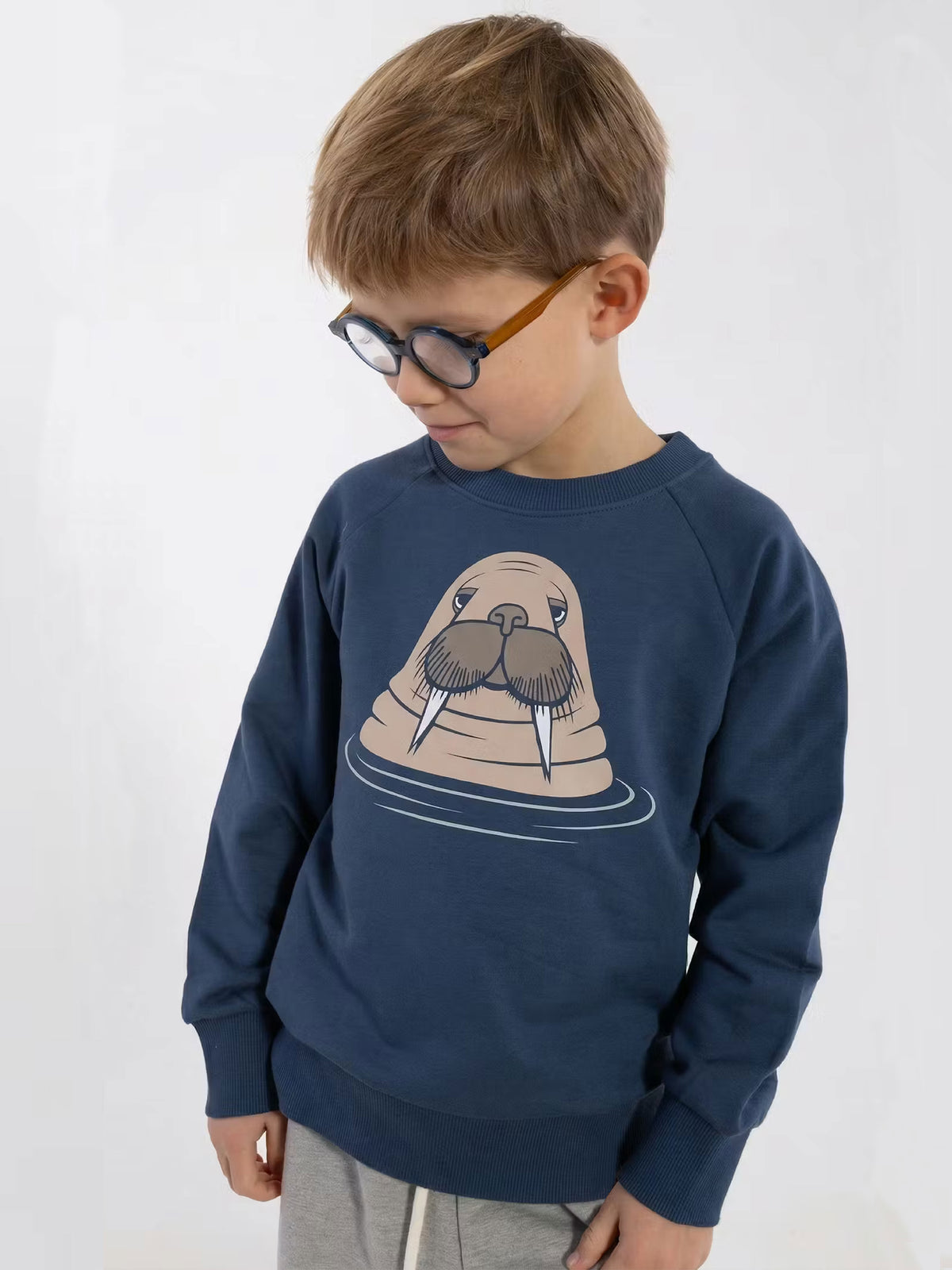 Dyrbellow Sweat Dark Grey Blue HVALROS