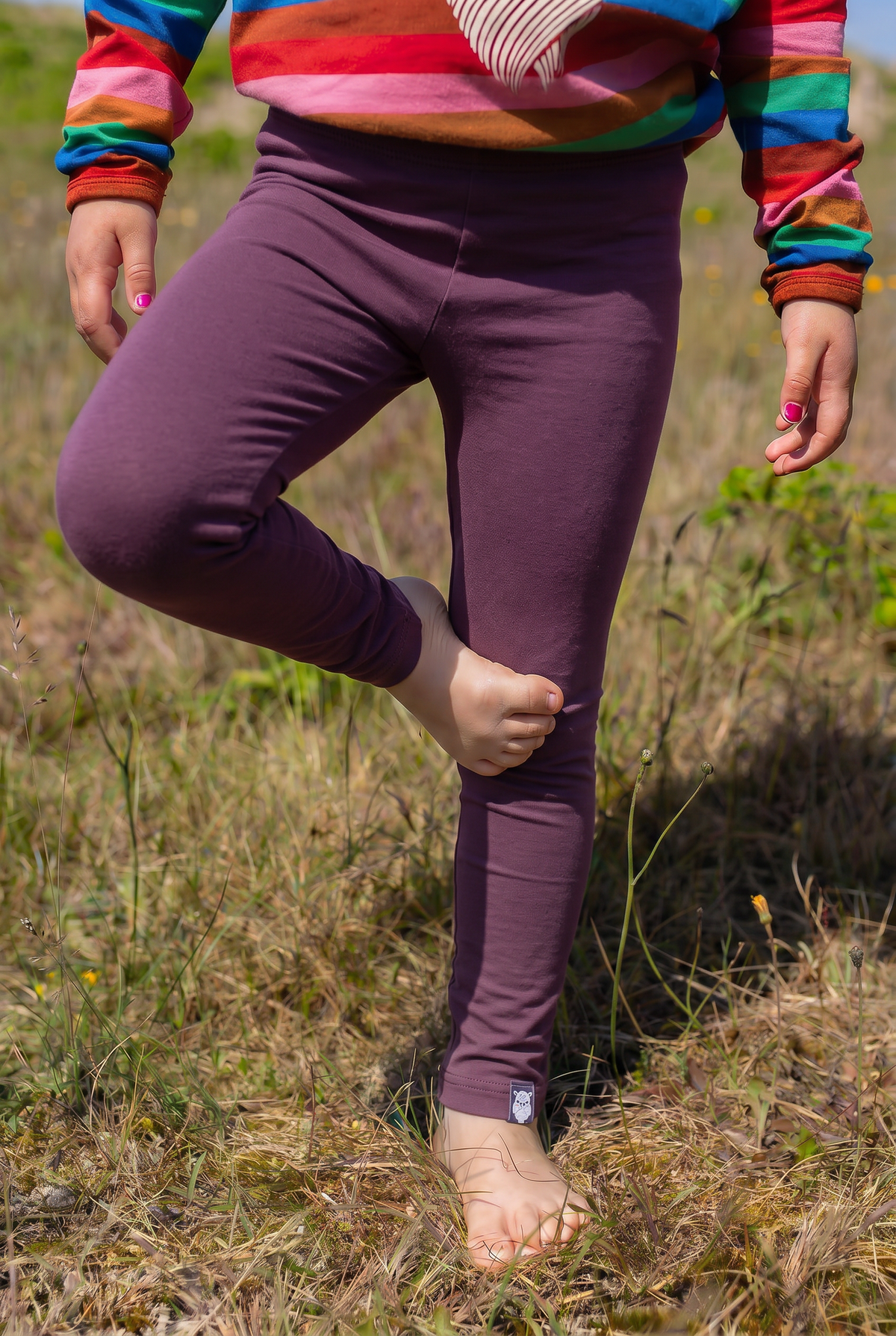 Danandrea Warm Leggings Grey Plum