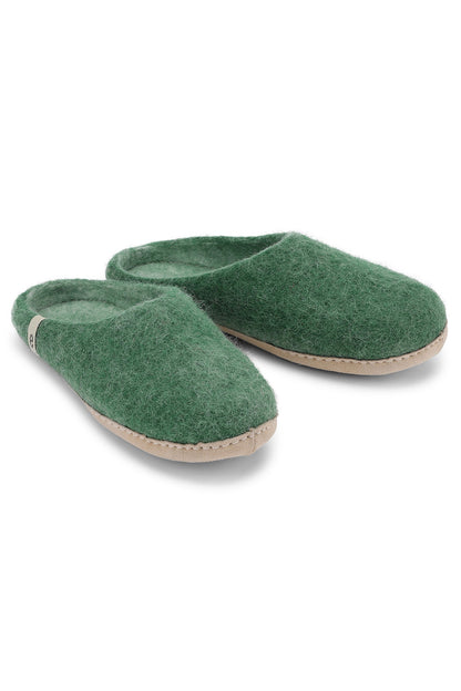 Egos Copenhagen Wool Slipper Green