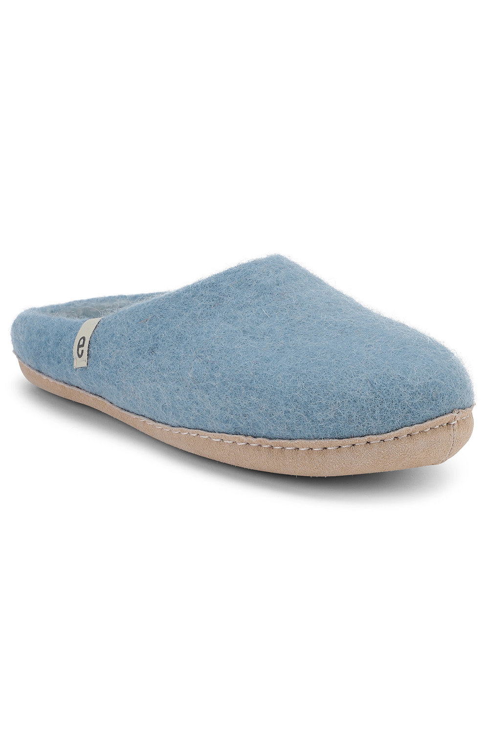 Egos Copenhagen Wool Slipper Light Blue