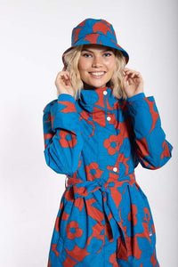 Danebucket Rain Hat Rust/Warm Indigo BLOOM BOOM