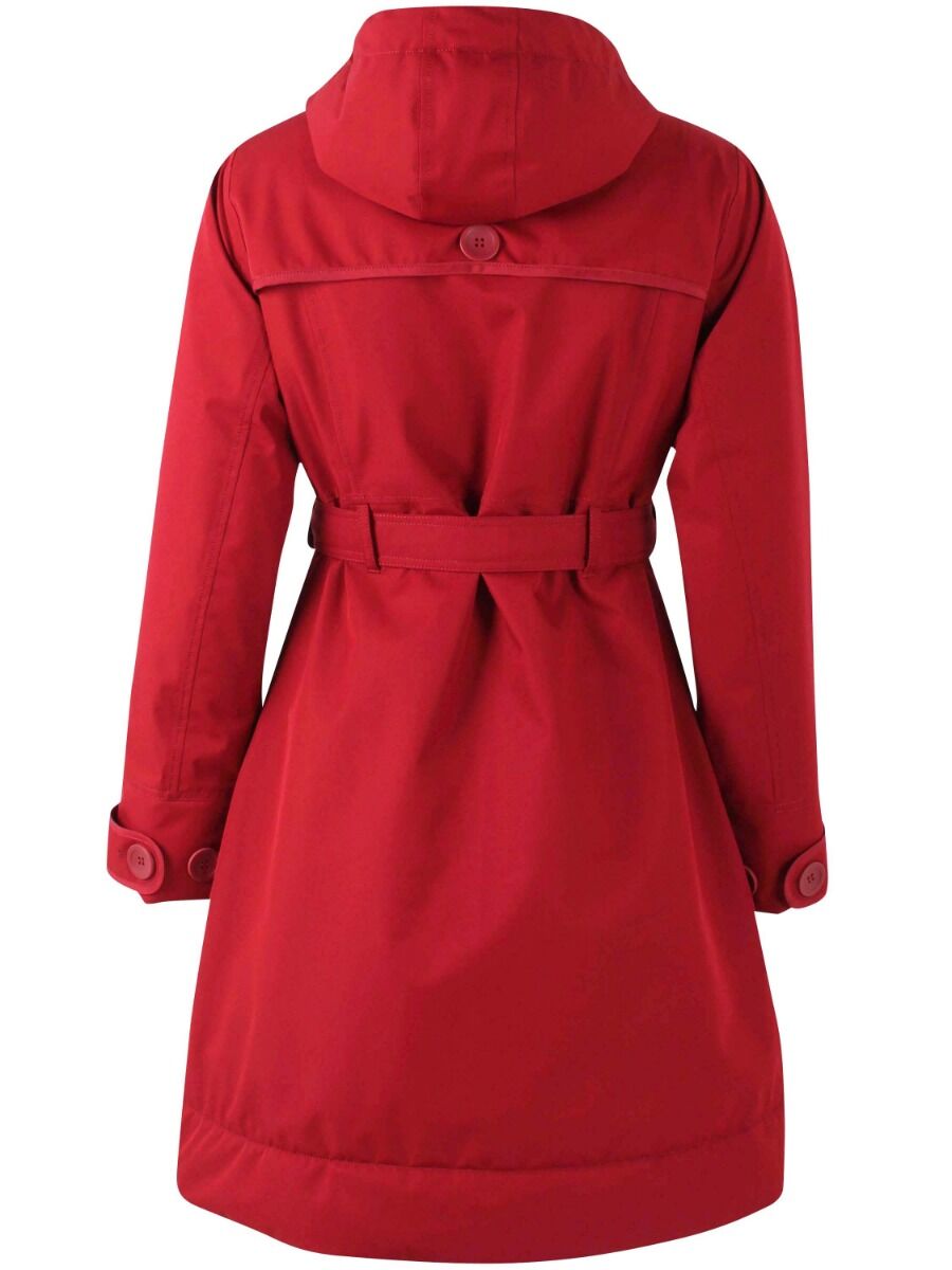 Dark red winter coat hotsell