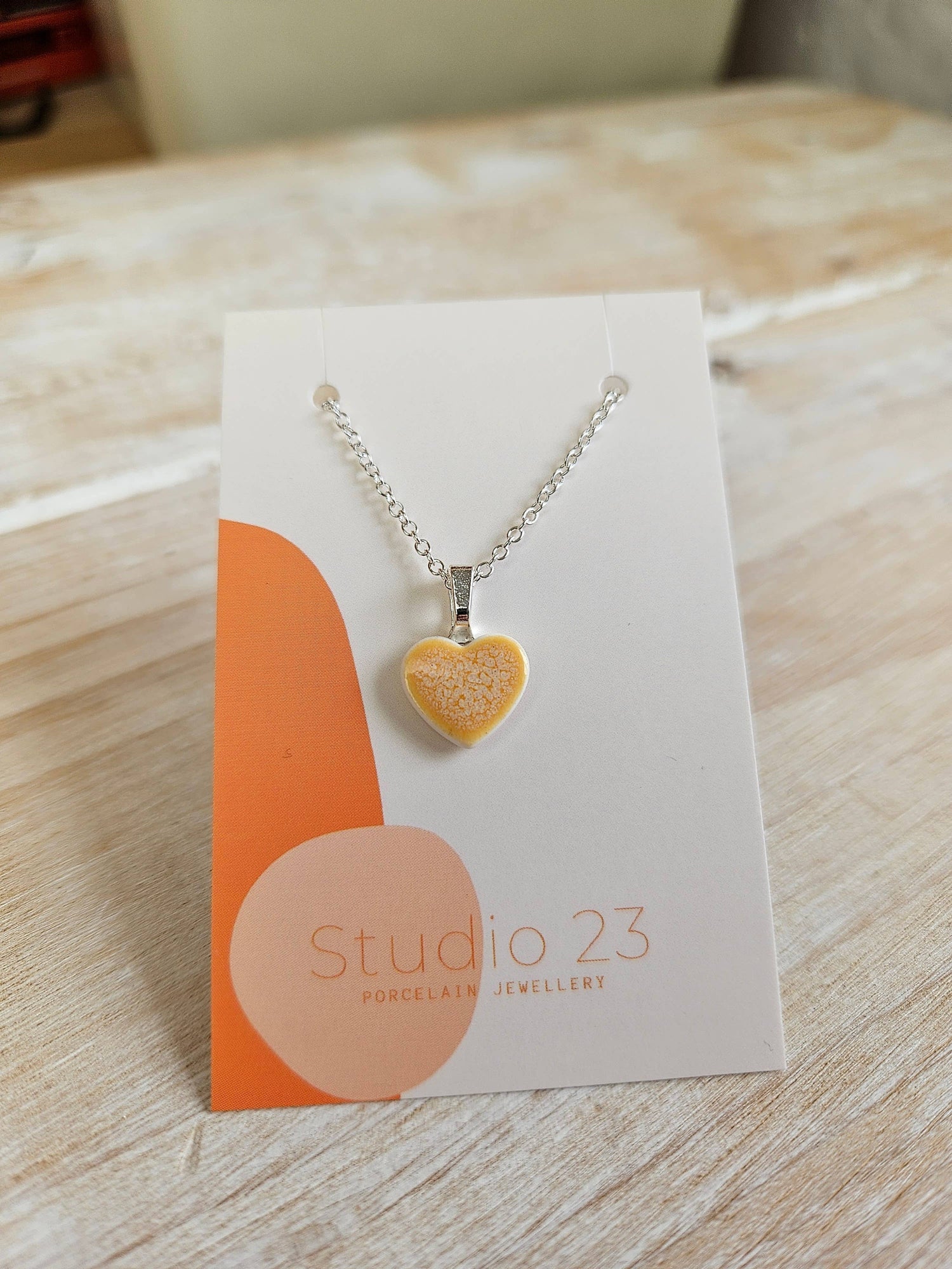 Studio 23 Heart Pendant Olive