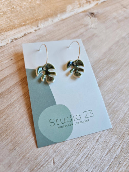 Studio 23 Drop Leaf Earring Pair Lemon