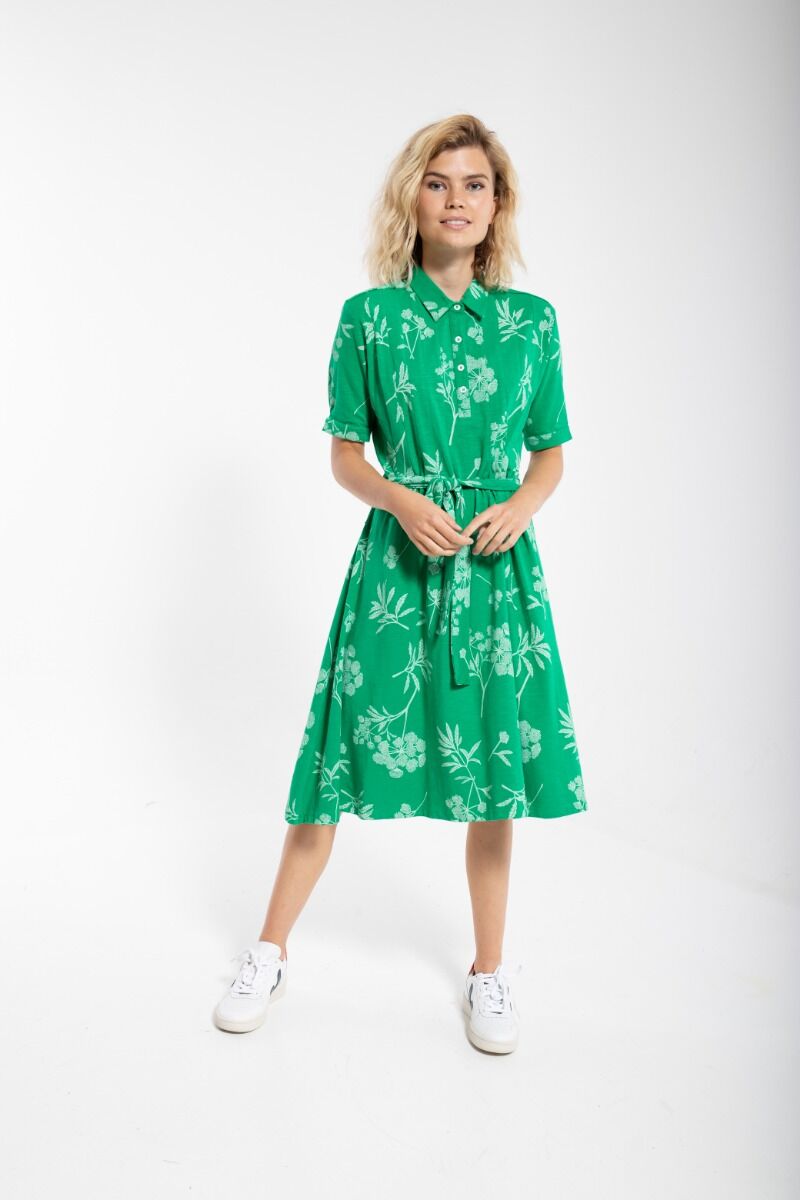 ORGANIC - Danefab Dress Green/chalk HEMLOCK