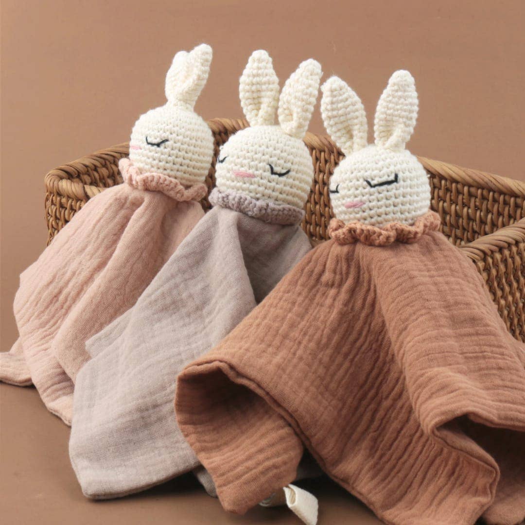 Håndlavet nusseklud Dusty Rust Bunny