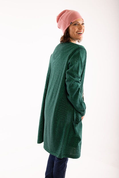 Danefie Cardigan Bottle green/Green glitter