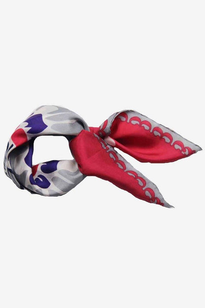 Les Belles Vagabondes Mini Silk Scarf Mogador Pink