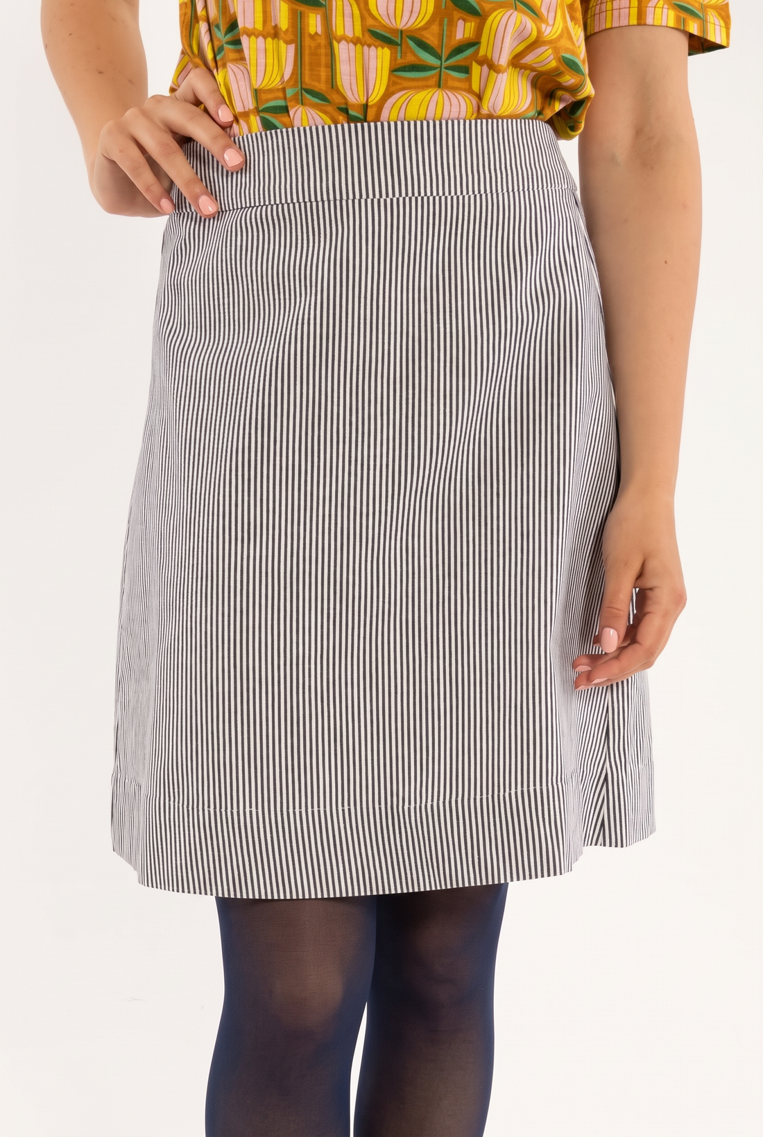 Danelondon Light Canvas Skirt Milkboy Stripe