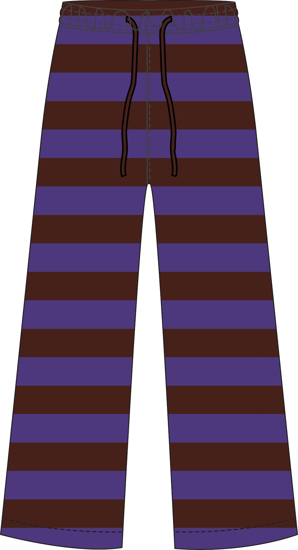 Danegoals Ribbing Pants Dark Wine/Purple