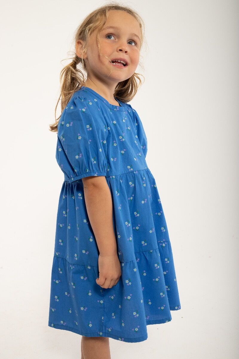 ORGANIC - Danegodis Dress Blue MINIFLOWER