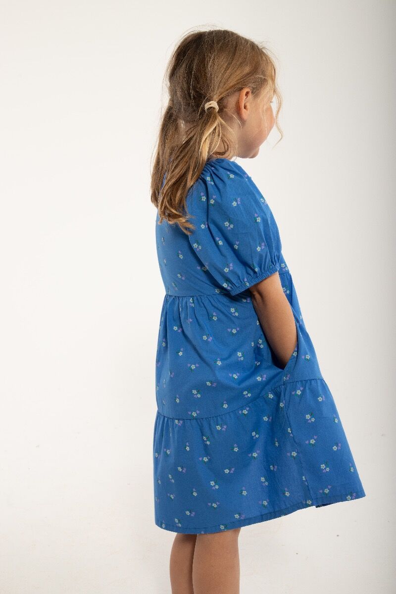 ORGANIC - Danegodis Dress Blue MINIFLOWER