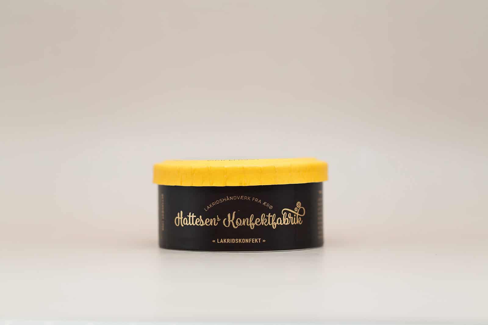 Hattesens Konfektfabrik Gul Æske