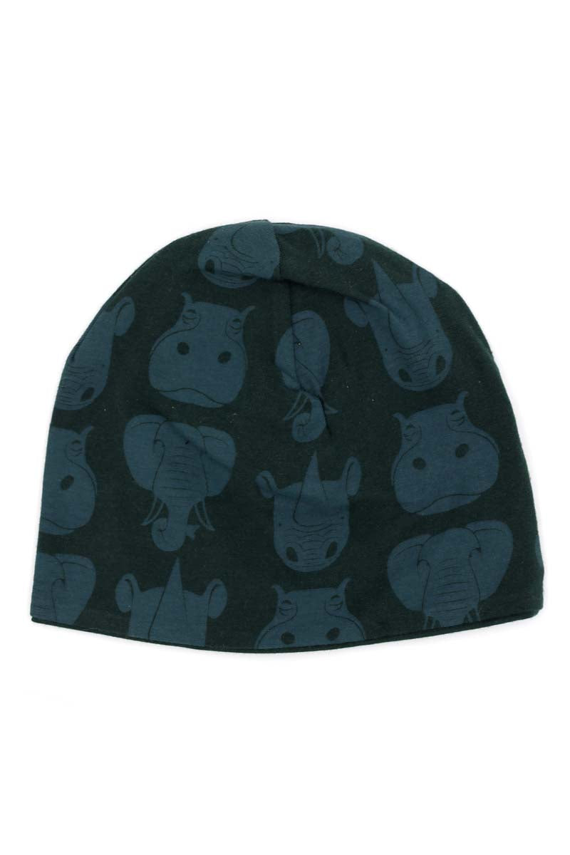 Dyrloeve Beanie Black Green TYKHUDER AOP