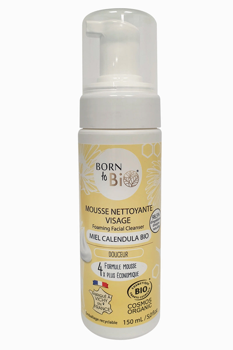Face Cleansing Foam Calendula Honey - Certified organic