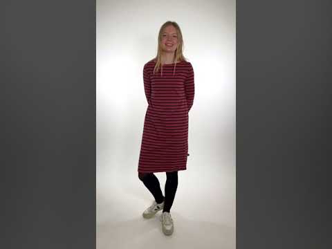 ORGANIC - Nassau Dress Rose tile/dark navy