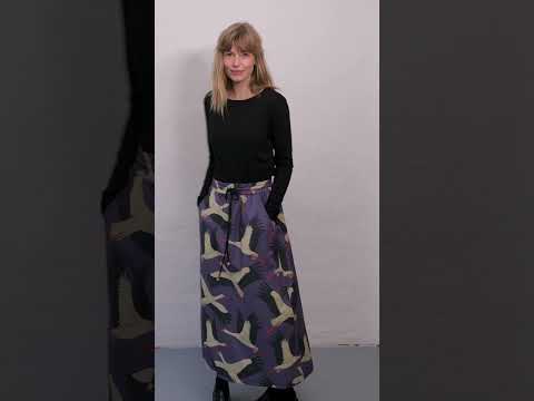 Danespresso Poplin Skirt Blue Grey STORK