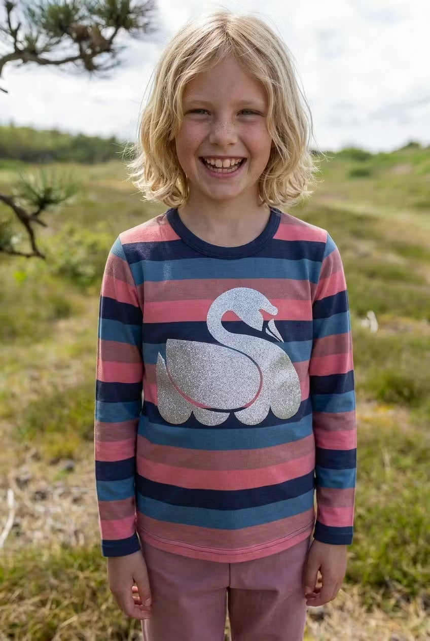 ORGANIC - Danemist Blouse Barbara SWAN LITEST (Glitter)