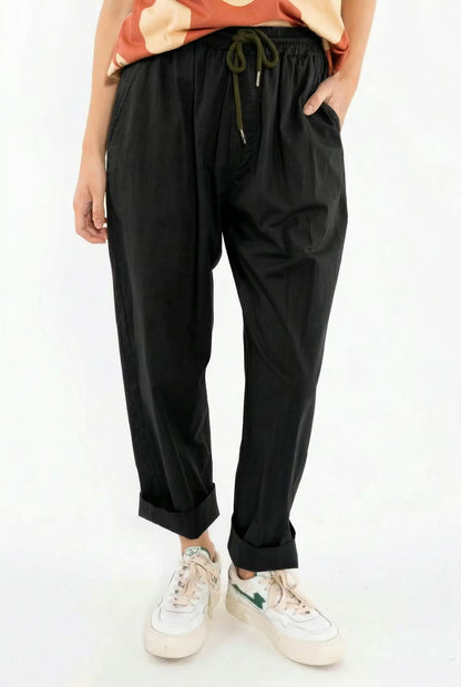 Danefunt Smooth Poplin Pants Black