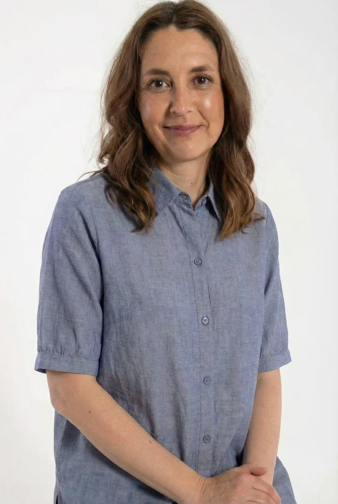 Danesyren SS Chambrey Shirt Denim blue