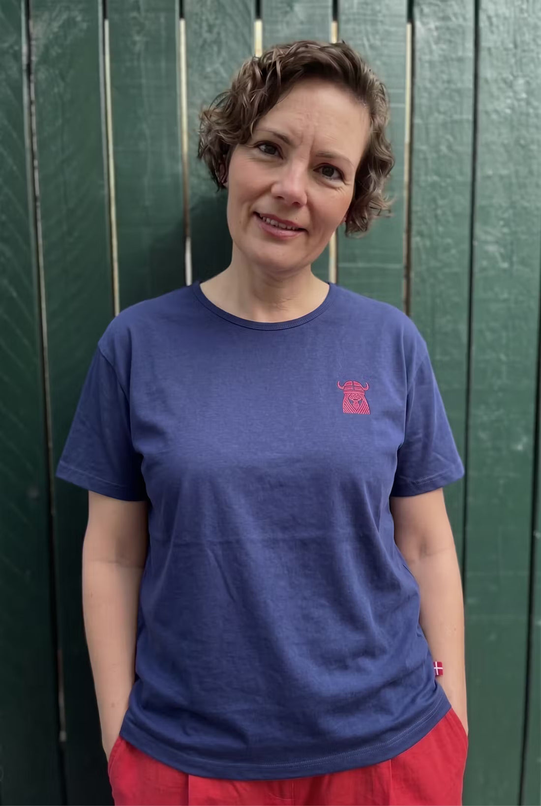 Danebasic Boxy Tee Dark Blue FREJA