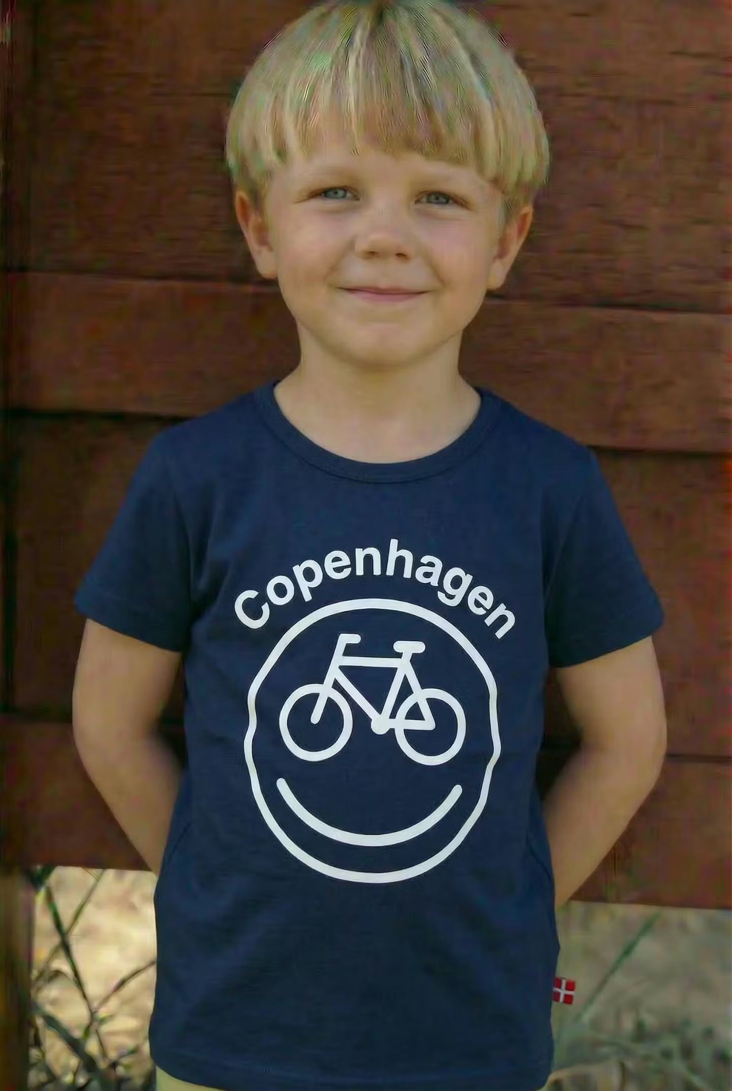 CYCLECPH Kids Smilecycle Tee Navy CYCLE (white)
