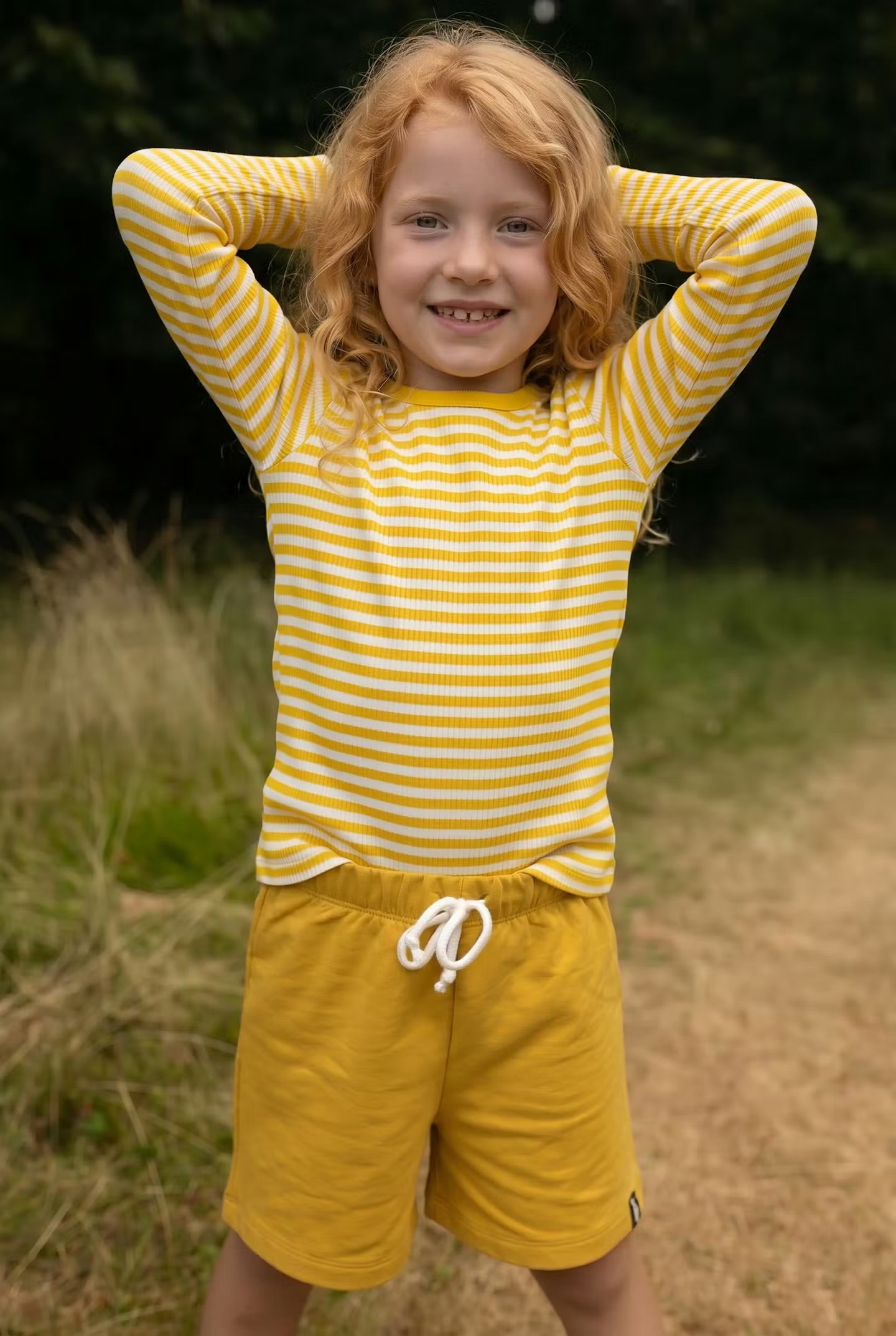 Danefilm LS Tee Faded Yellow/Chalk