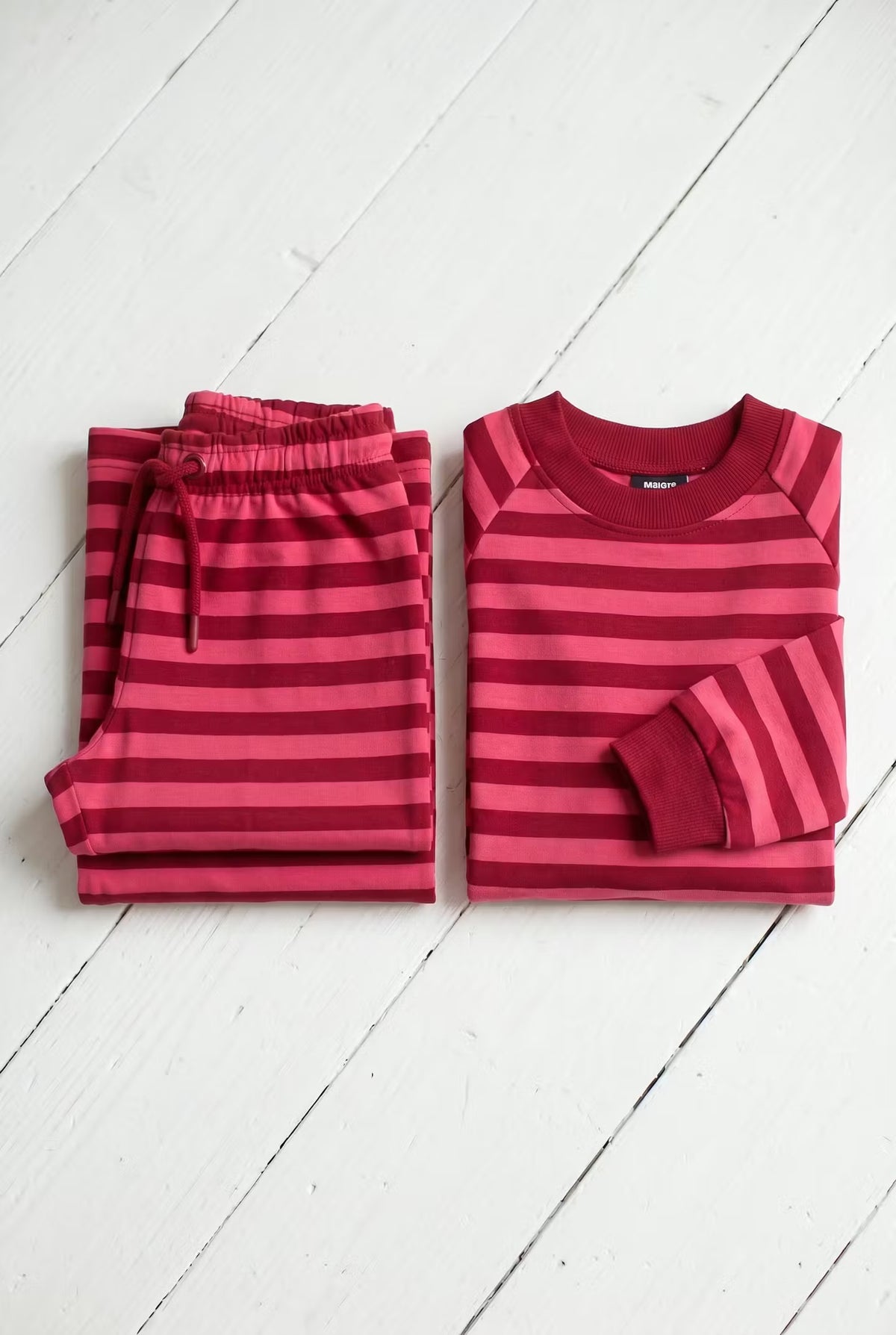 ESS - Danehobla Sweatshirt Spicy Pink/Dark Red