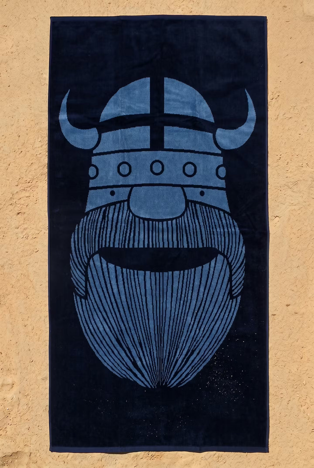 Danebademester Towel Dark Navy/Porcelaine ERIK