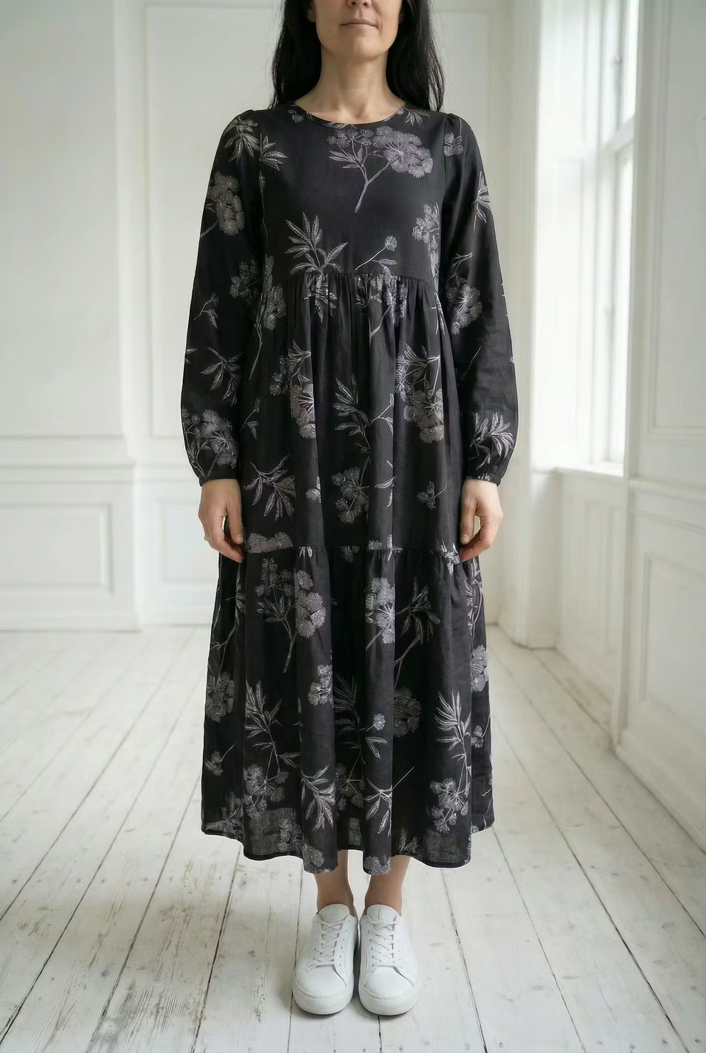 Danoktober Dress Black/Chalk HEMLOCK