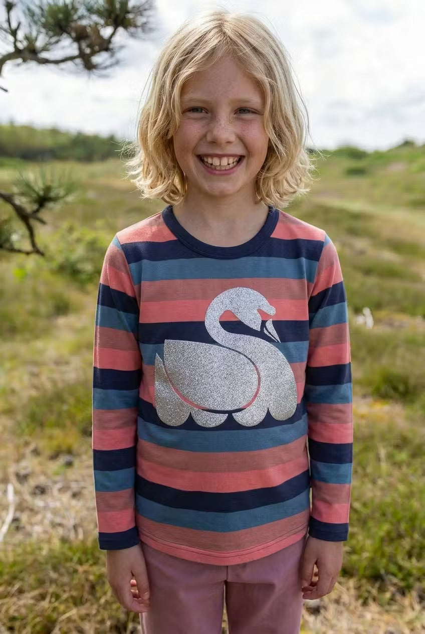 ORGANIC - Danemist Blouse Barbara SWAN LITEST (Glitter)