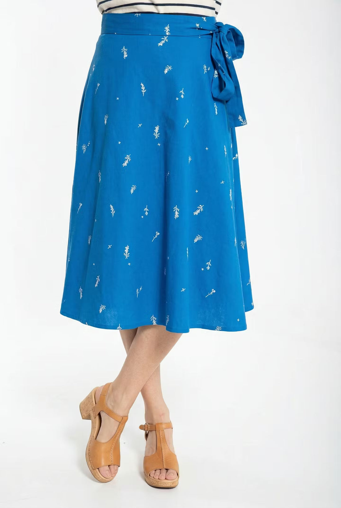 Danemikkelsen Poplin Skirt Warm Indigo/Chalk MARKBLOMST