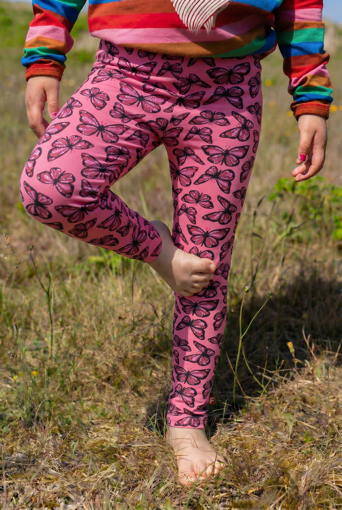 Dyrcheetah AOP Leggings Soft Cherry FLUTTER