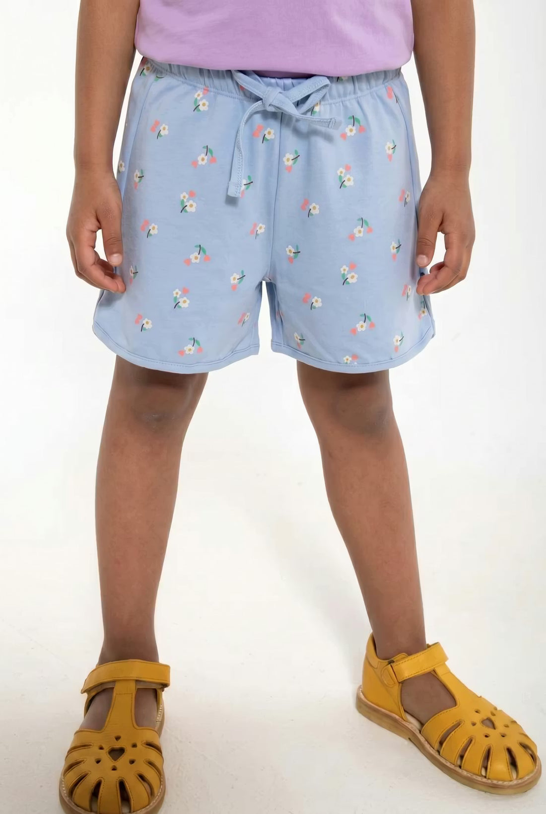 ORGANIC - Danemelody Shorts Pastel Blue MINIFLOWER