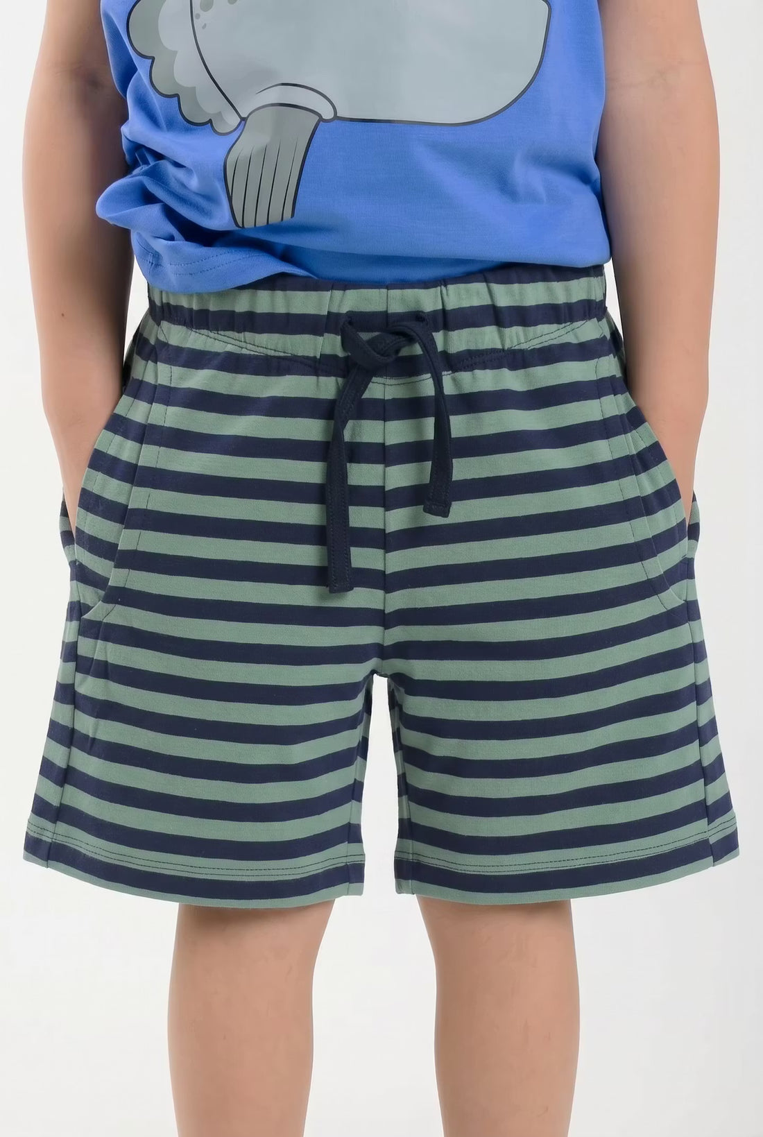 Dyrsqueek Shorts Dark Navy/Grey Moss