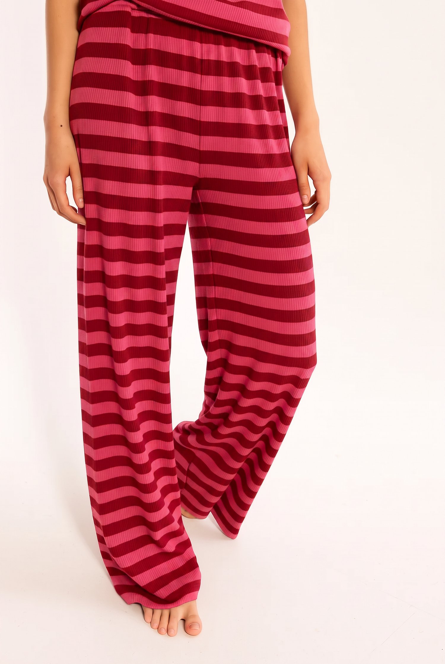 ESS - Danebalka Ribbing Pants Rouge/Power Pink