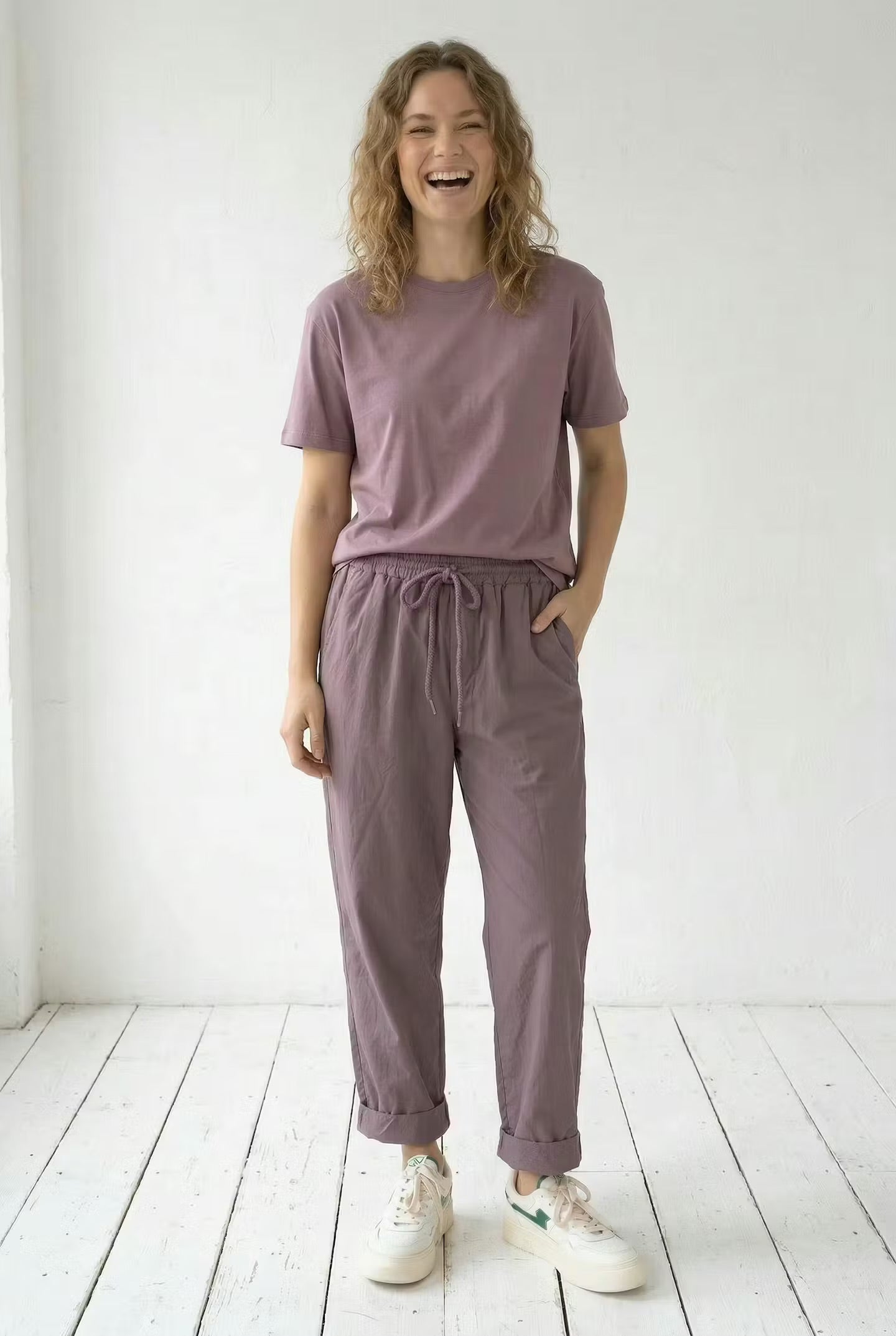 Danefunt Smooth Poplin Pants Mauve