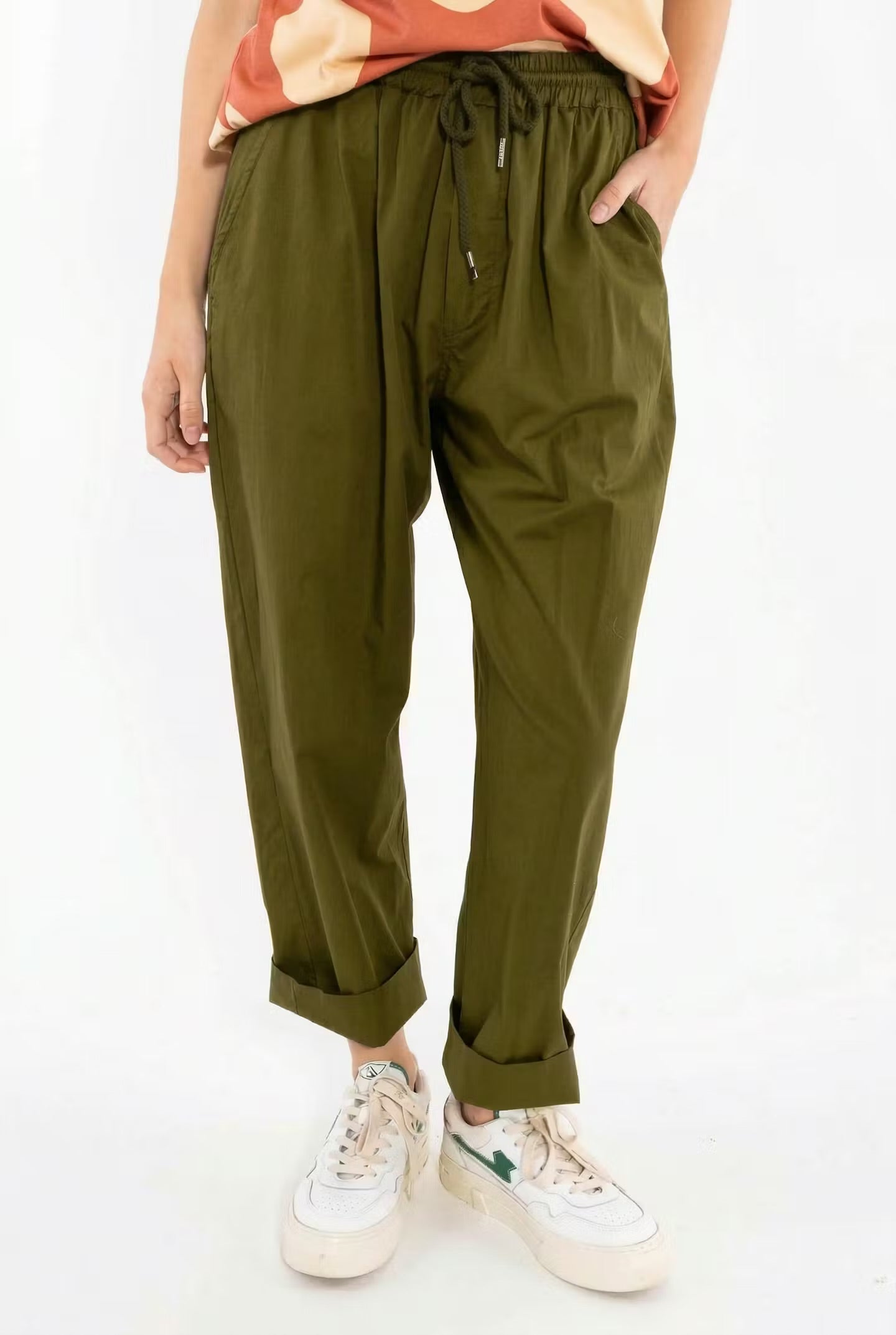 Danefunt Smooth Poplin Pants Olive