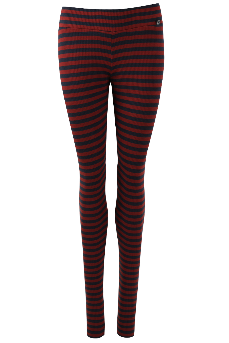 ESS - Danebuddy Leggings Dk Navy/Redwine