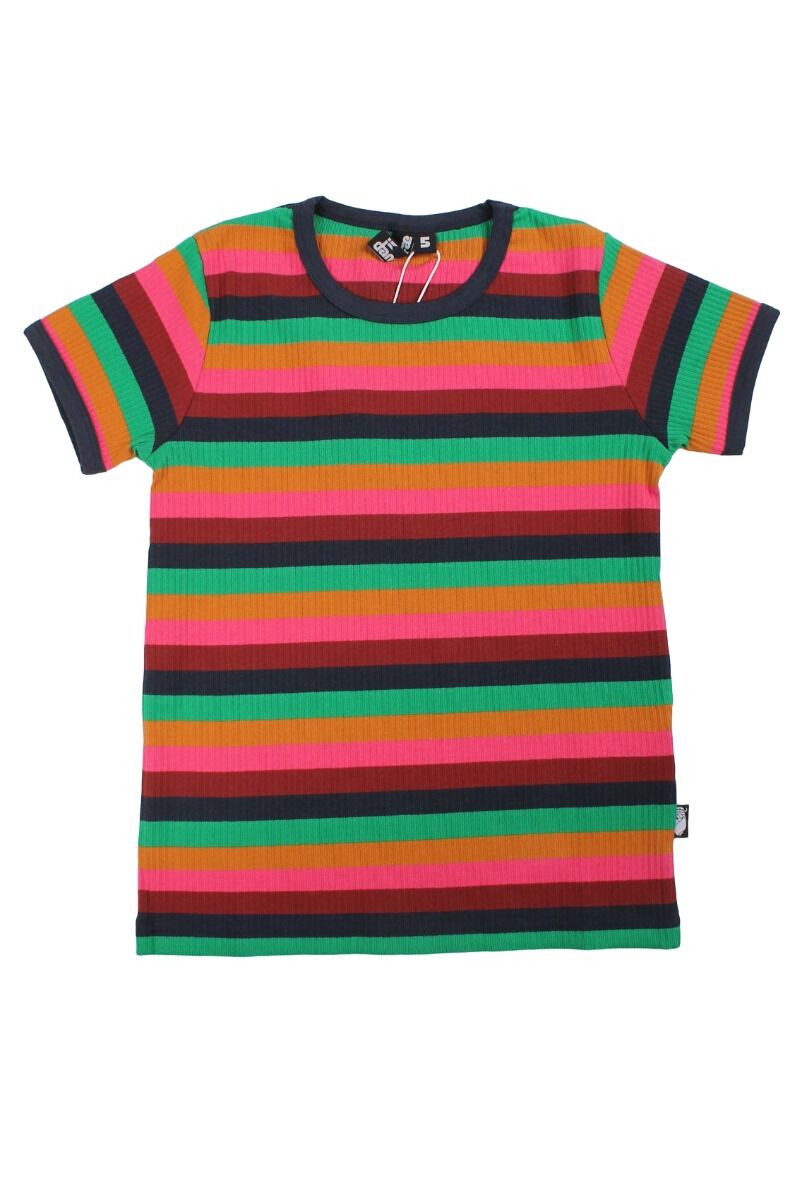T-shirt til børn med striber  