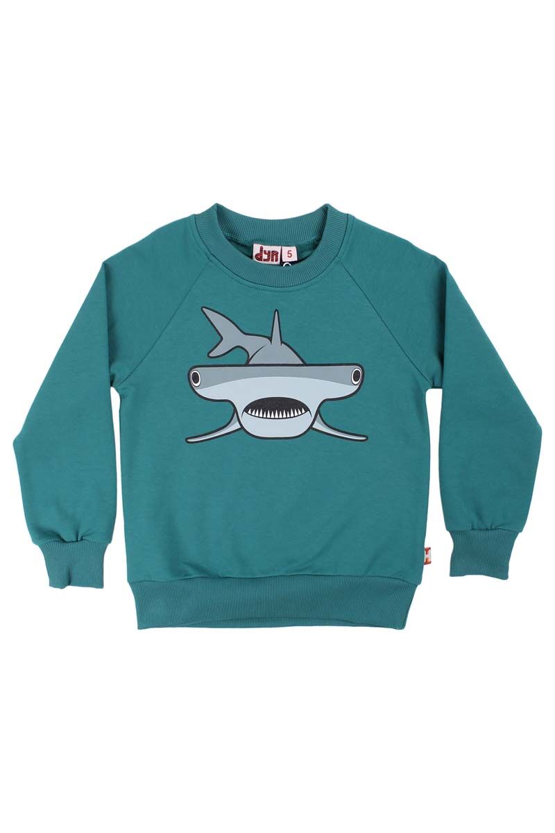 Sweater til børn med hammerhaj  