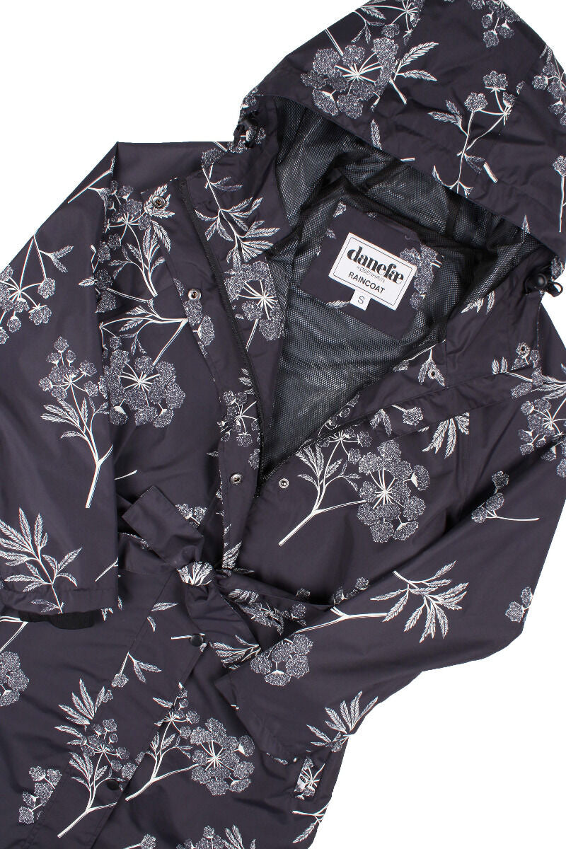 Danefae Regenmantel Blumenmuster Danefae Regenmantel Lang Damen