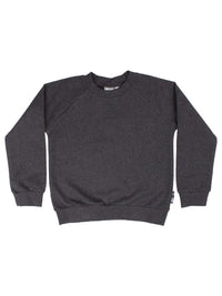 ESS - ORGANIC Danemineral Sweater Dark Hthr Grey
