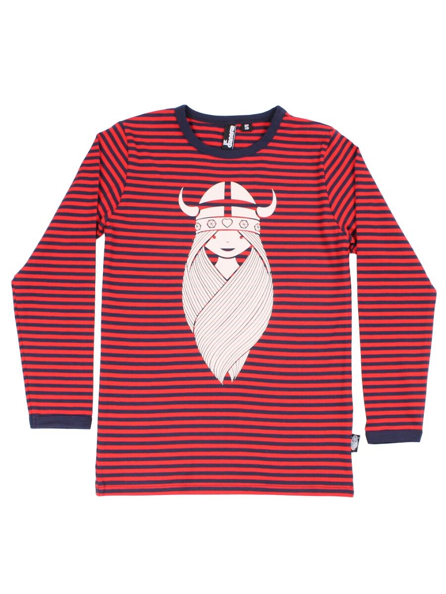 Danenorthpole Tee Navy/Bright Red FREJA